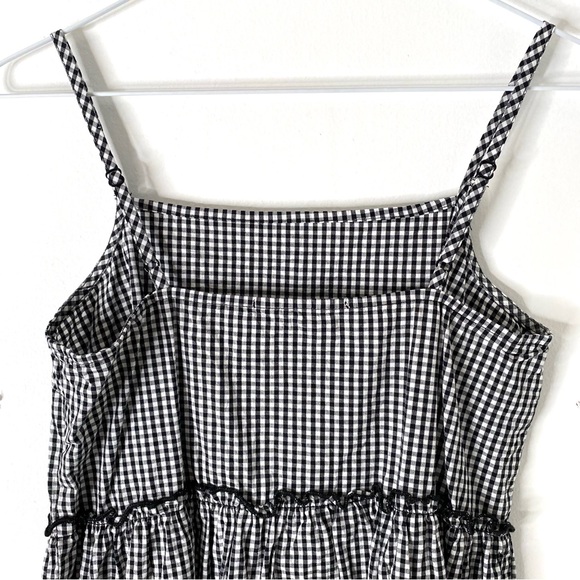 Urban Renewal Black White Gingham Plaid Mini Dress - Picture 6 of 10